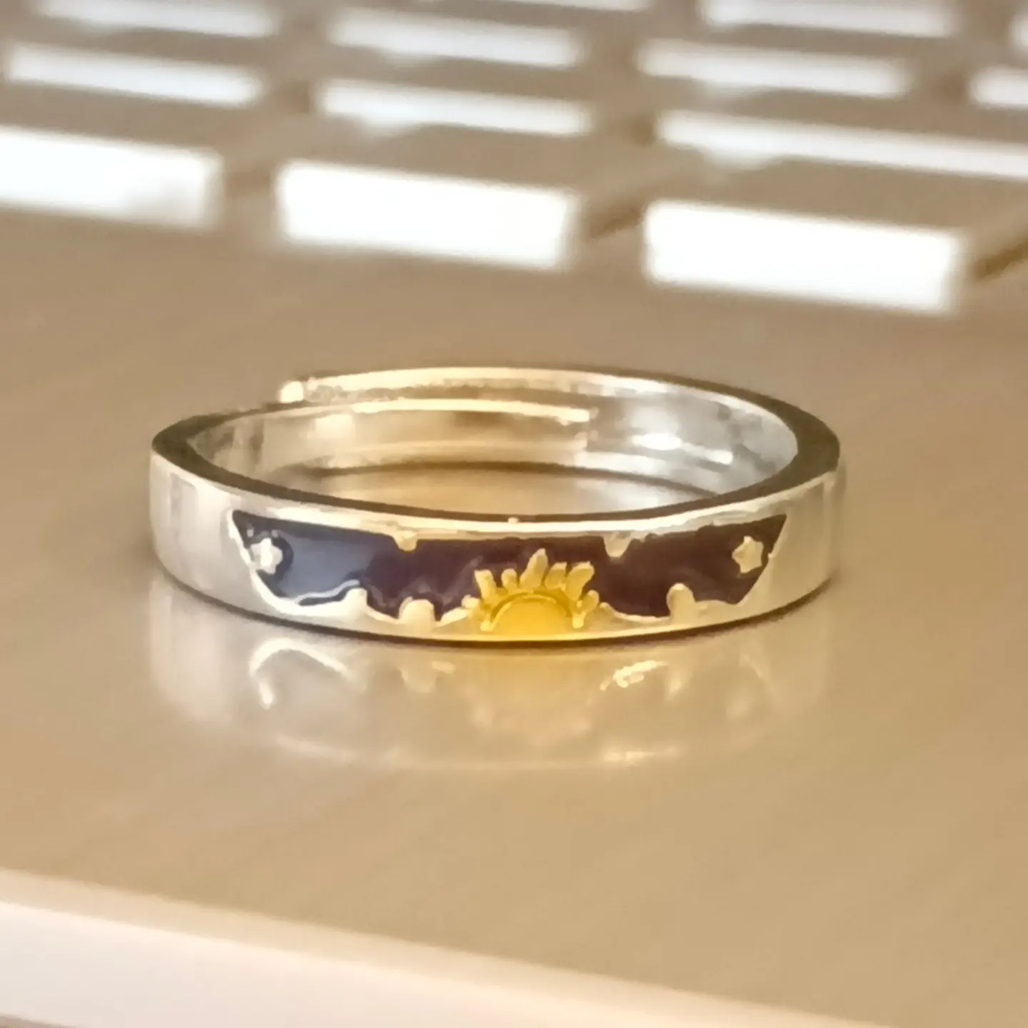 Duo anillos sol y Luna - Color 🎨
