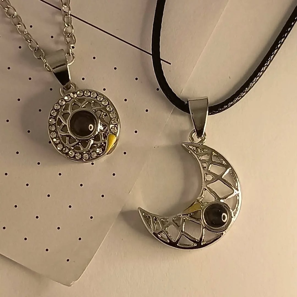 Duo collar magnético // 100 te amo • diferentes idiomas • //