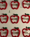 Pinza - Clip para el cabello // manzana x fresa 🍎🍓 