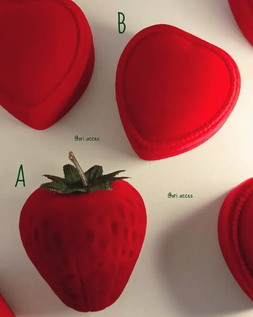Caja para Anillo // Fresa 🍓 x Corazón ❤