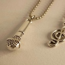 Collar de micrófono // nota sol (*・x・)/