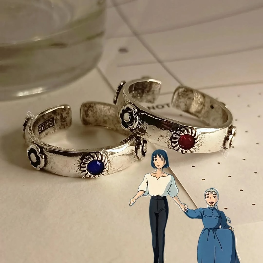 Dúo anillos graduables // Sophie y Howl // El Castillo Ambulante 🏰